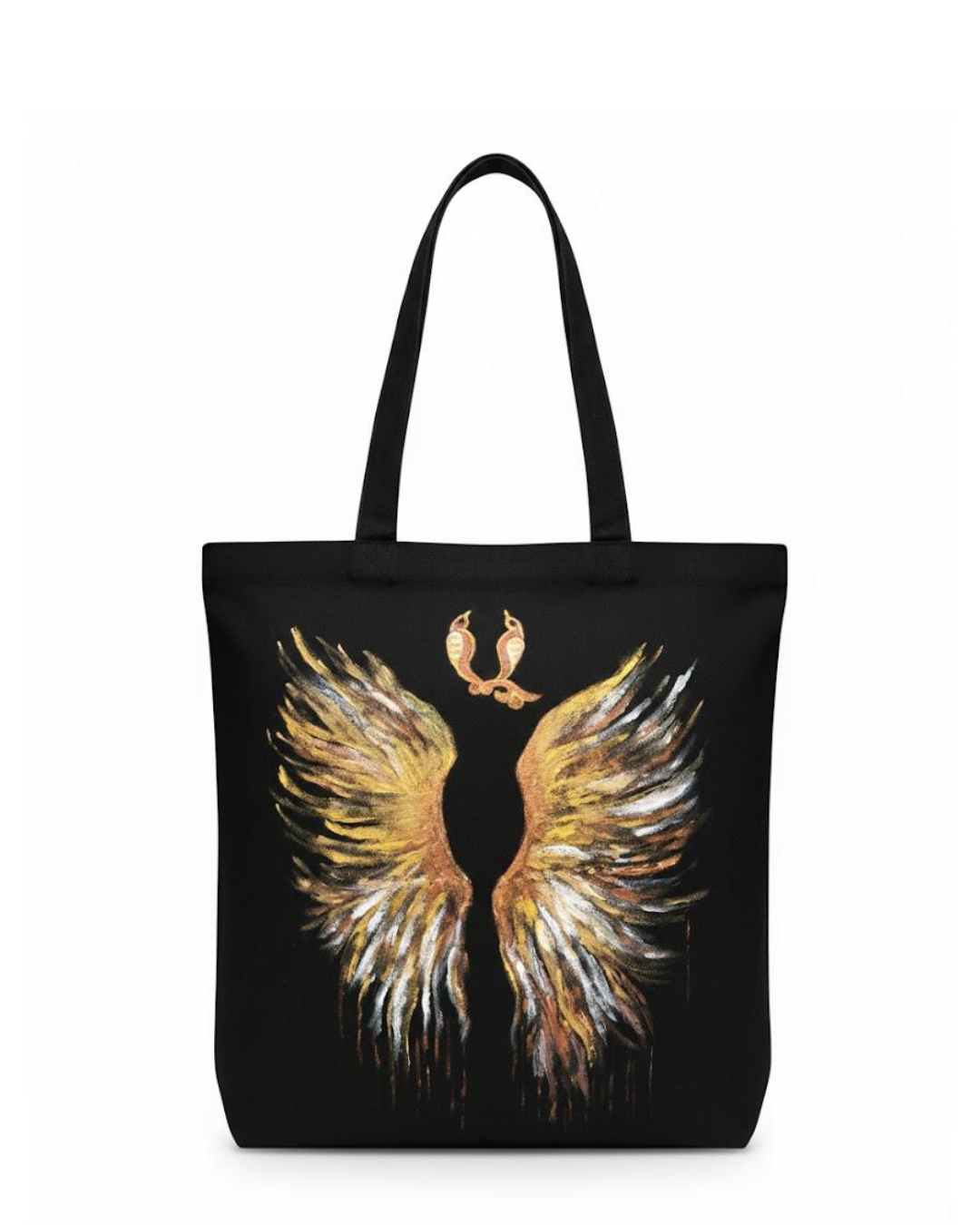 Handpainted Wings Tote Bag