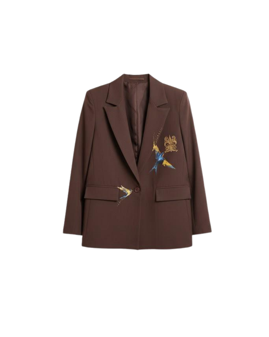 Handpainted Brown Blazer