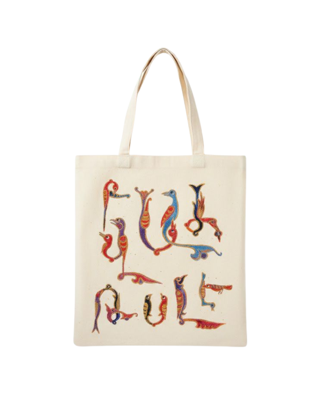 Handpainted Armenian Letters Tote Bag