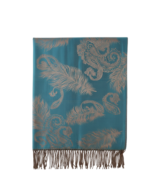Cashmere scarf with fringes