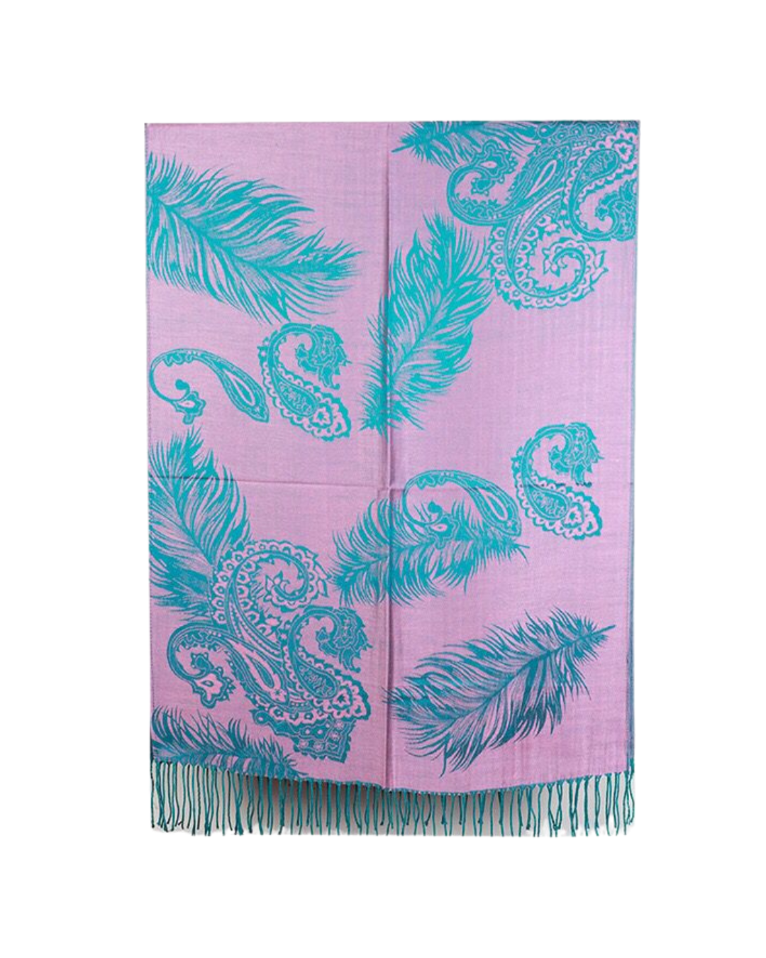 Cashmere scarf with fringes