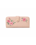 Handpainted Roses Leather Wallet