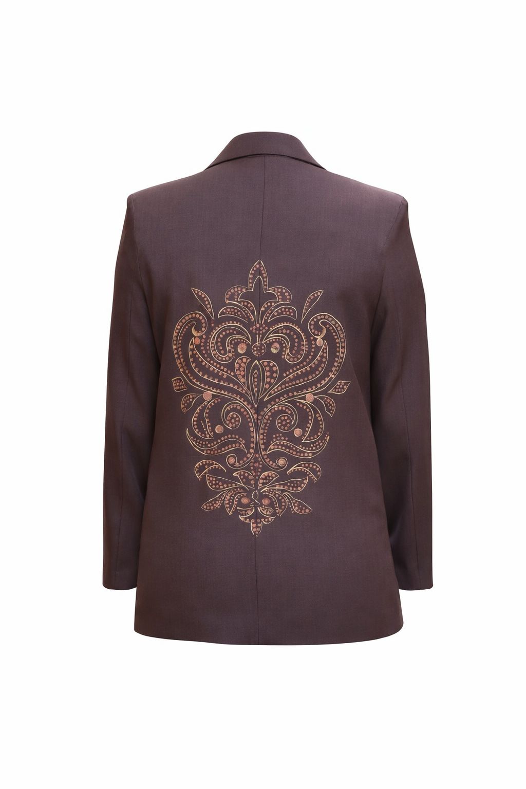 Handpainted Brown Blazer