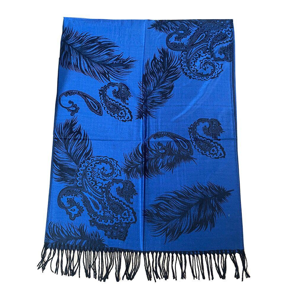 Cashmere scarf with fringes