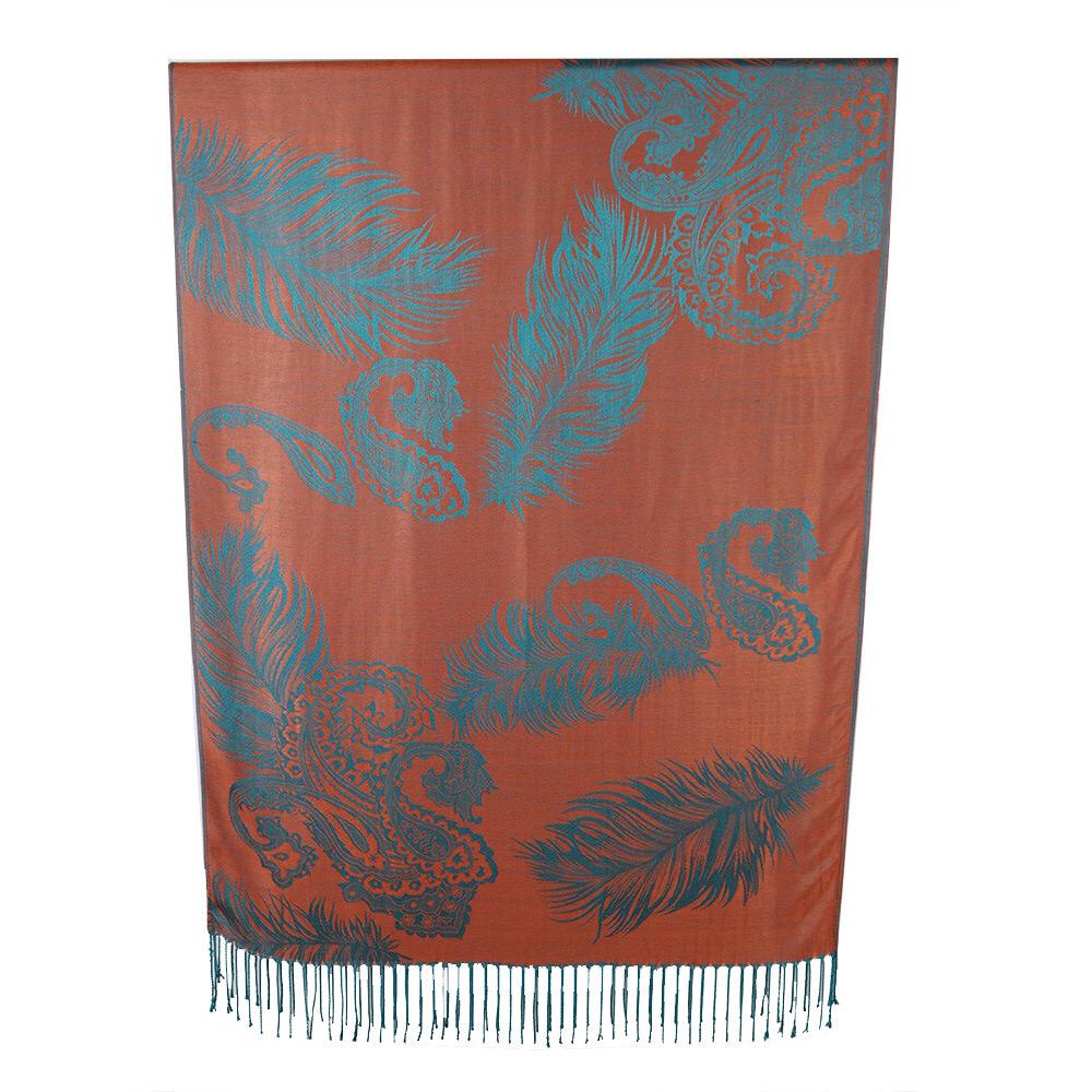 Cashmere scarf with fringes