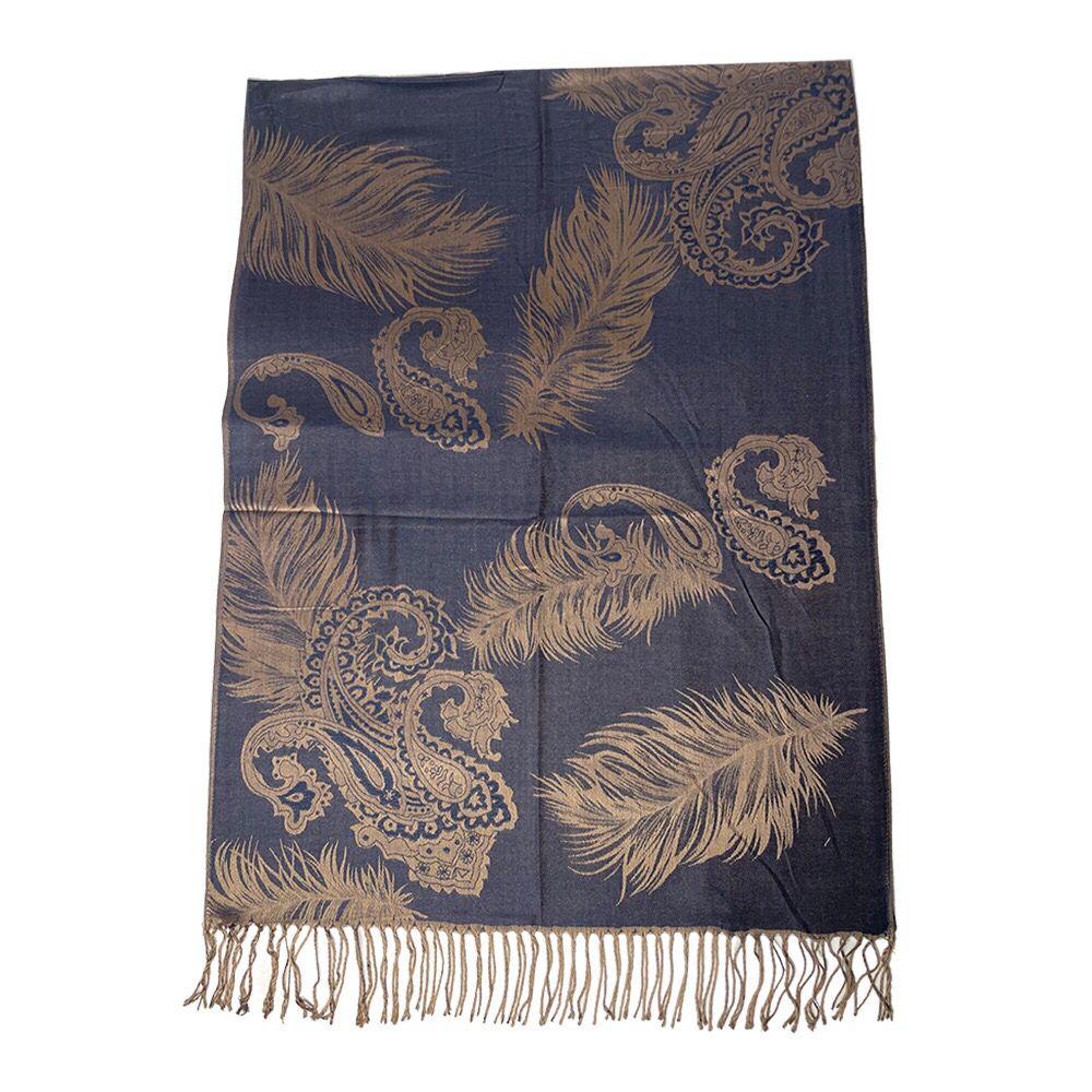 Cashmere scarf with fringes