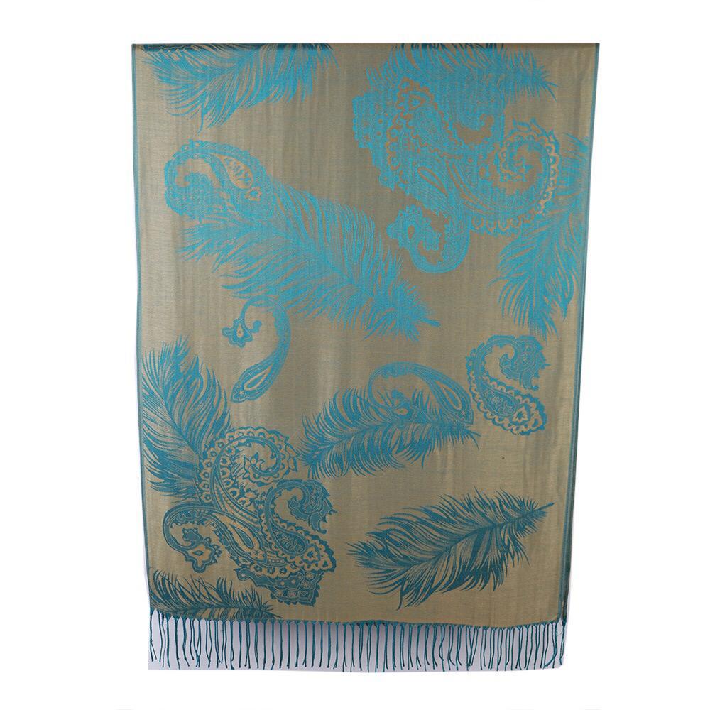 Cashmere scarf with fringes